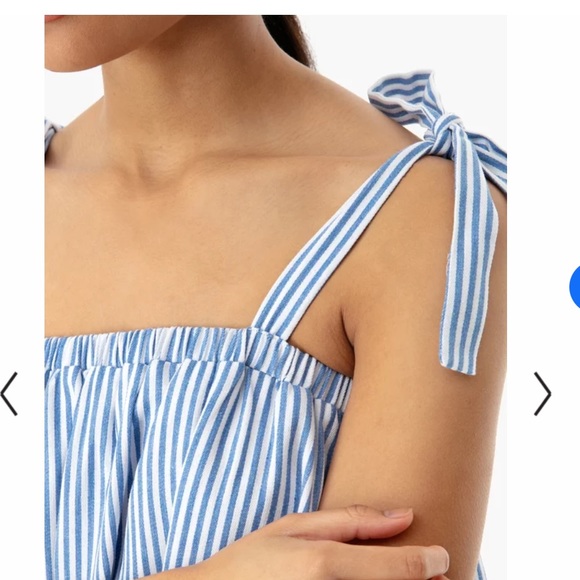 Summer swing dress with tie straps - Picture 4 of 8